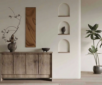 Wabi-sabi Style Entrance Cabinet-ID:236000061