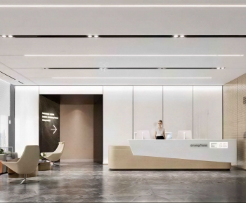 Modern Office Reception Desk-ID:868915081