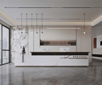 Modern Office Reception Desk-ID:229260927