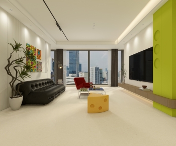 Modern A Living Room-ID:613945014