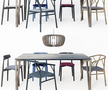 Modern Dining Table And Chairs-ID:722347029