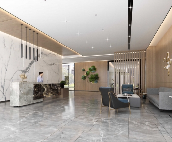 Modern Office Reception Desk-ID:191531906