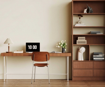 Modern Computer Desk And Chair-ID:902192123