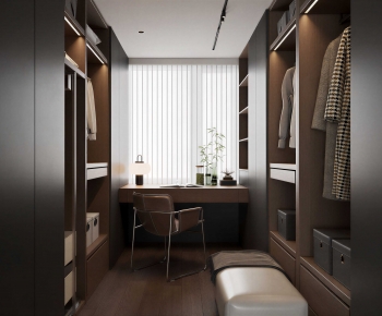 Modern Clothes Storage Area-ID:244858033
