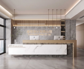 Modern Office Reception Desk-ID:567729951