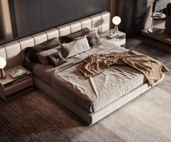 Modern Double Bed-ID:943927054