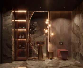 Modern Clothes Storage Area-ID:589919171