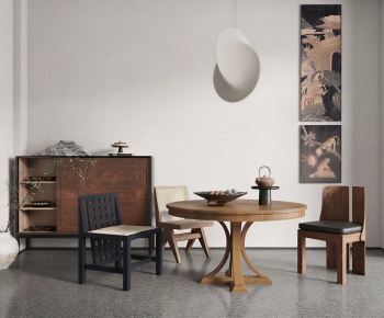 New Chinese Style Dining Table And Chairs-ID:310409077