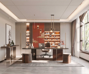 New Chinese Style Tea House-ID:614599948