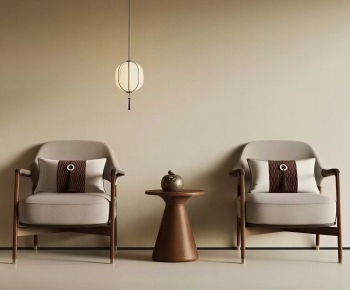 New Chinese Style Single Sofa-ID:894551049