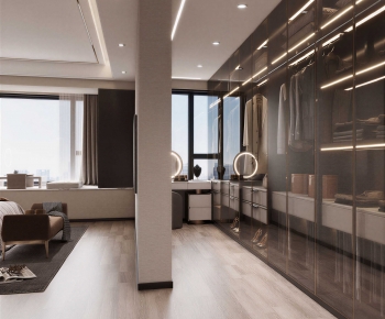 Modern Clothes Storage Area-ID:261617902