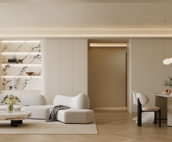 Modern A Living Room-ID:498437882