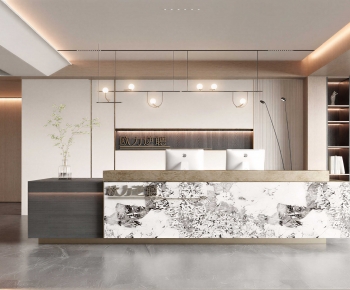 Modern Office Reception Desk-ID:172480117