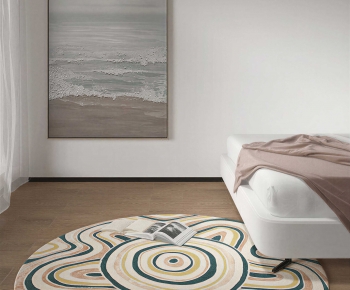 Modern Circular Carpet-ID:810761934