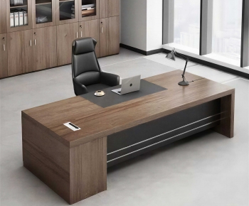 Modern Office Desk And Chair-ID:886603125