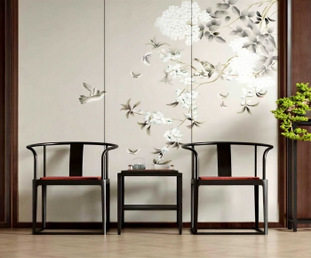 New Chinese Style Lounge Chair-ID:983073957