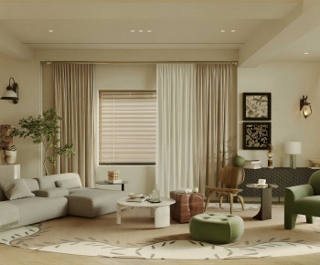 Wabi-sabi Style A Living Room-ID:363692055