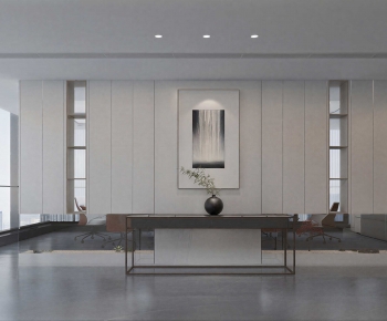 Modern Office Reception Desk-ID:743932011