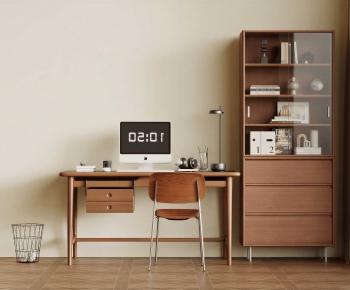 Modern Computer Desk And Chair-ID:242269041