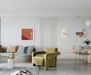 Modern A Living Room-ID:923330883