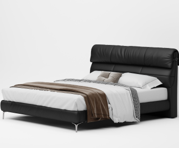 Modern Double Bed-ID:737886919
