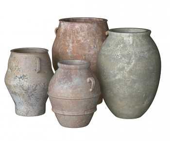 Wabi-sabi Style Clay Pot-ID:790213111