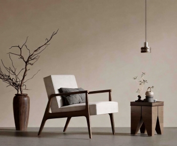 Wabi-sabi Style Lounge Chair-ID:406883001