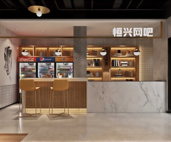 Industrial Style Internet Cafe-ID:495523936