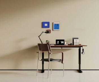 Modern Computer Desk And Chair-ID:655820432
