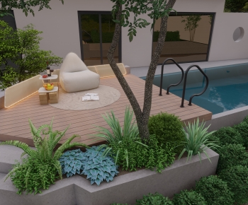 Modern Courtyard/landscape-ID:135670904