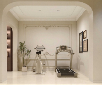 French Style Home Fitness Room-ID:806962978