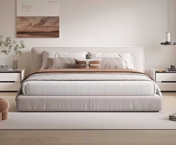 Modern Double Bed-ID:888329985