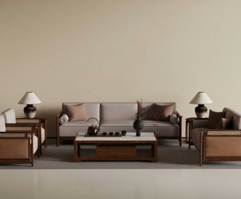 New Chinese Style Sofa Combination-ID:904953005