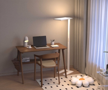 Modern Computer Desk And Chair-ID:152548071