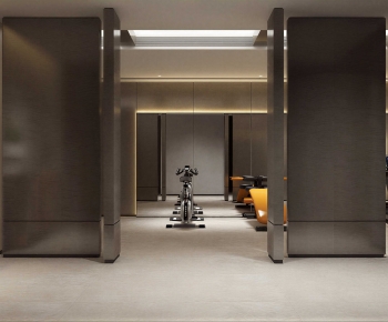 Modern Home Fitness Room-ID:856396911