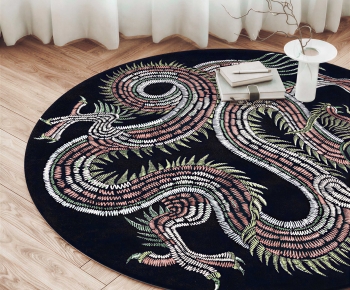 New Chinese Style Circular Carpet-ID:206034904