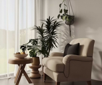 Modern Single Sofa-ID:582310916