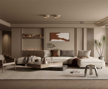 Wabi-sabi Style A Living Room-ID:125077963