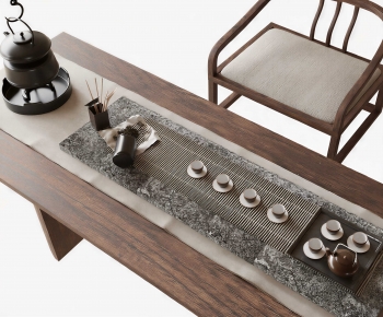 New Chinese Style Tea Tables And Chairs-ID:543548119