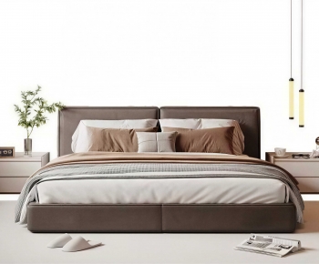 Modern Double Bed-ID:904977082