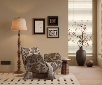 Wabi-sabi Style Lounge Chair-ID:744926935