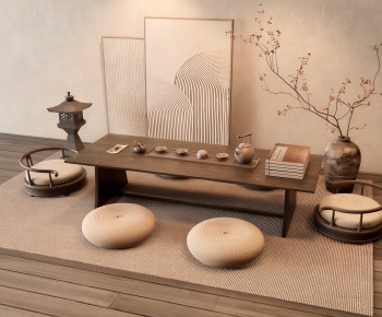 New Chinese Style Tea Tables And Chairs-ID:446824075