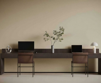 Modern Computer Desk And Chair-ID:172894006