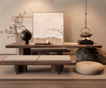 Wabi-sabi Style Tea Tables And Chairs-ID:970674995