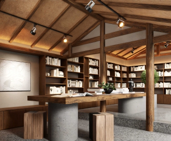 Wabi-sabi Style Bookstore Book Bar-ID:546451097