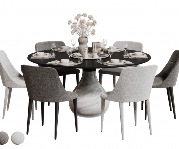 Modern Dining Table And Chairs-ID:939889912