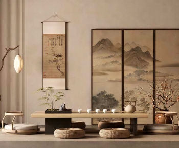 New Chinese Style Tea Tables And Chairs-ID:964658987