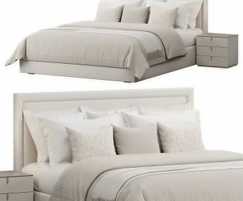 Modern Double Bed-ID:986388921