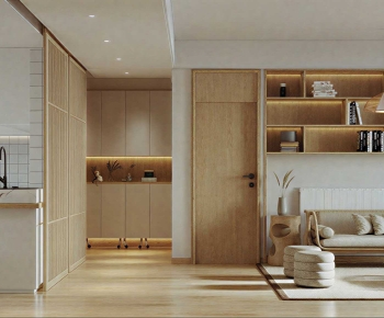 Japanese Style A Living Room-ID:916678956