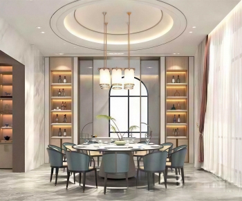 New Chinese Style Dining Room-ID:952310661
